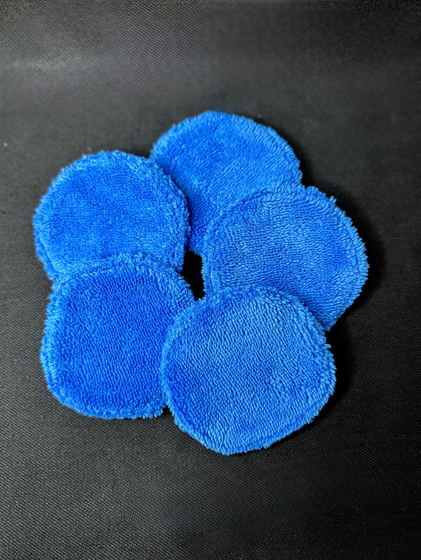 Lot de 5 coton réutilisable bleu roi