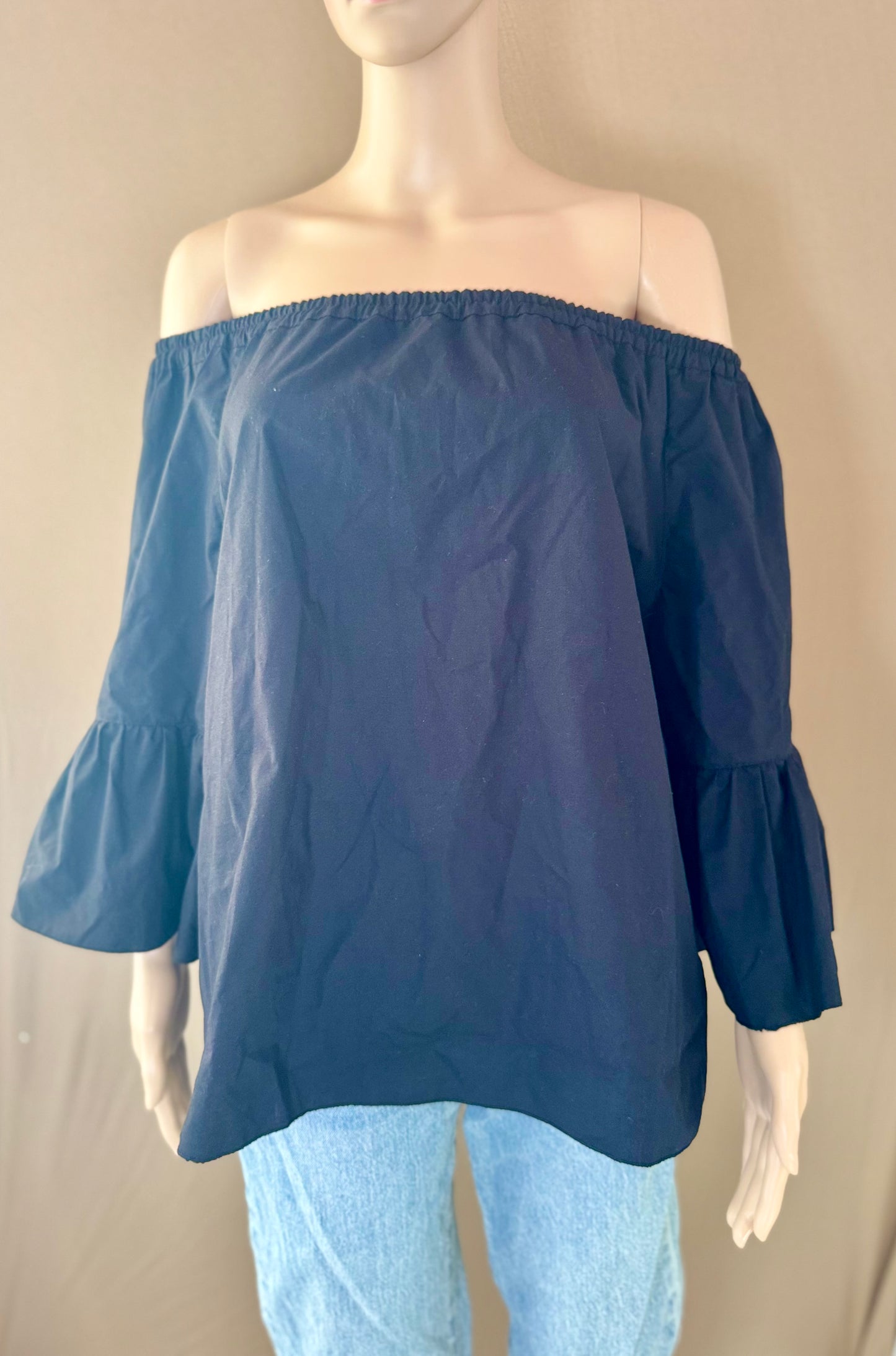 🖤 Top épaule dénudée noir – 100% coton