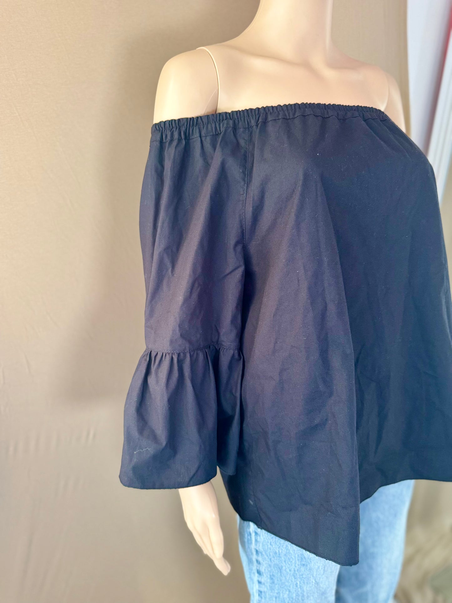 🖤 Top épaule dénudée noir – 100% coton