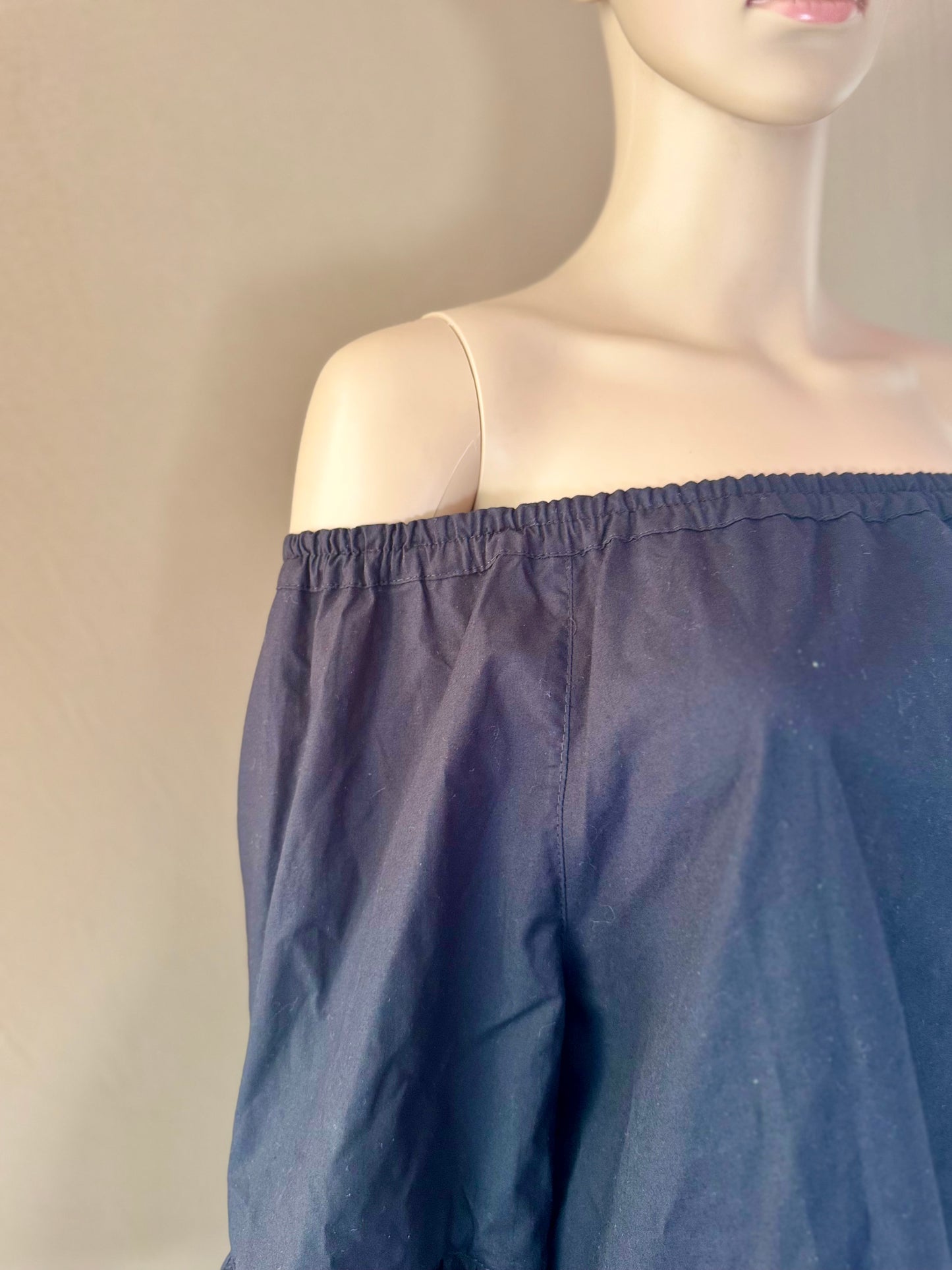 🖤 Top épaule dénudée noir – 100% coton