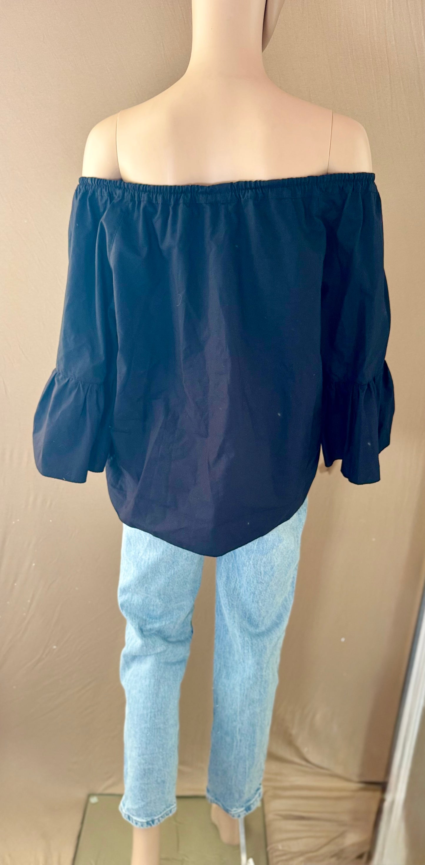 🖤 Top épaule dénudée noir – 100% coton