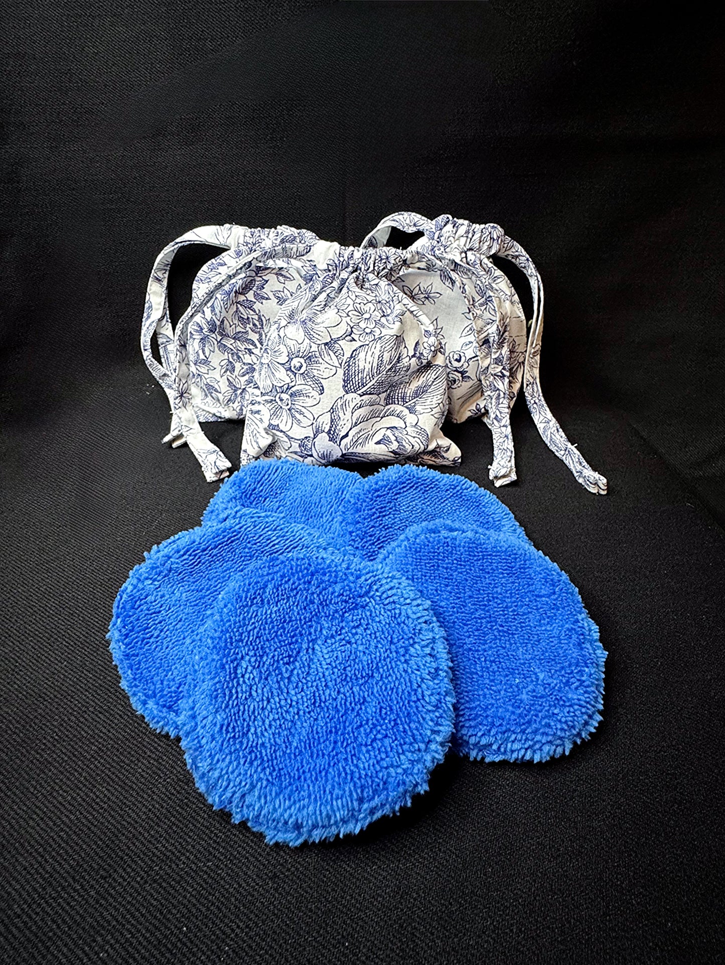 Lot de 5 coton réutilisable bleu roi