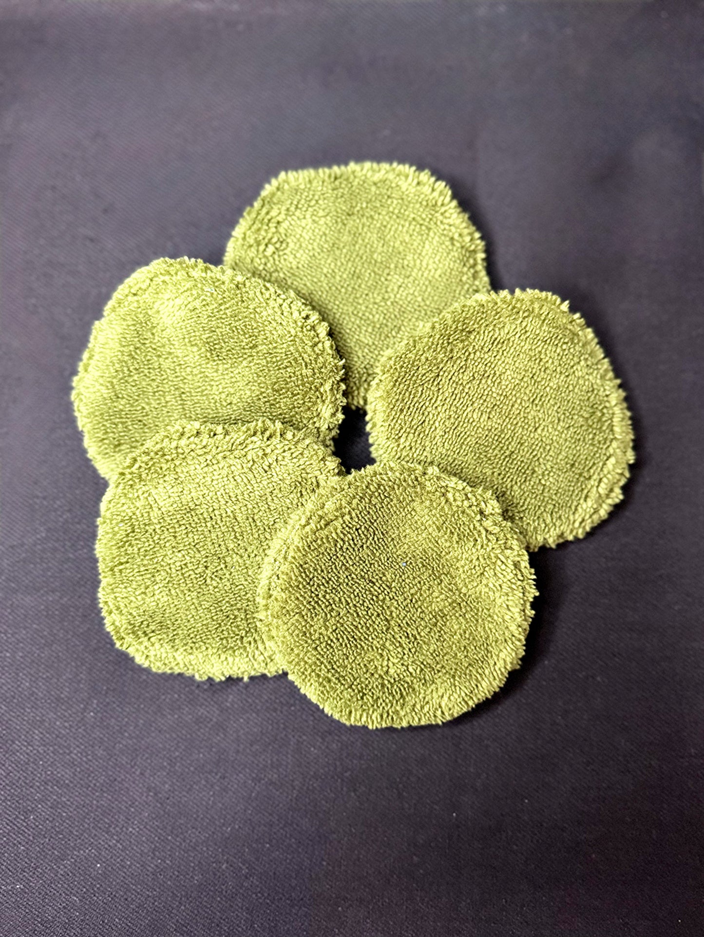 coton réutilisable vert olive