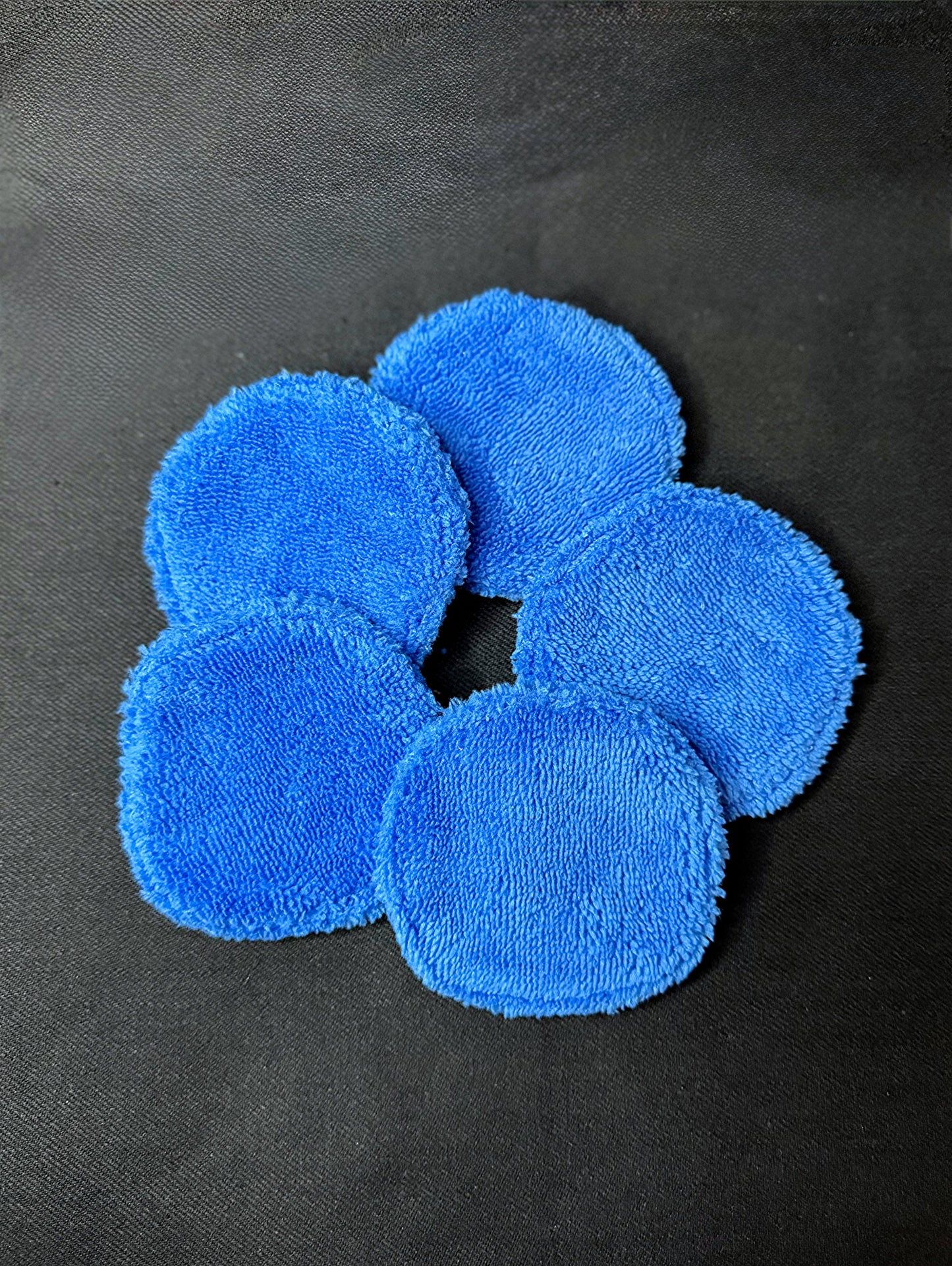 Lot de 5 coton réutilisable bleu roi